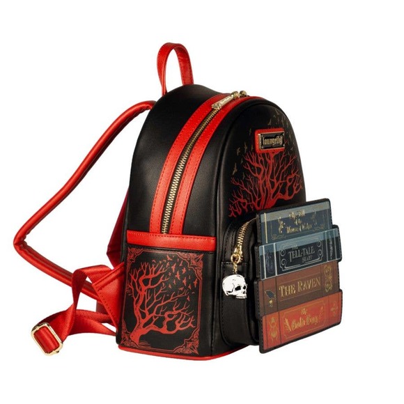 Loungefly Edgar Allan Poe Literary Horror Mini Backpack - Picture 6 of 9